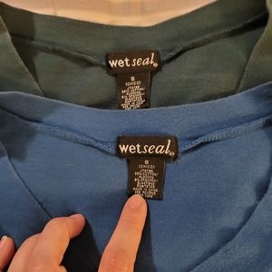 2 Long sleeve v-neck tee's